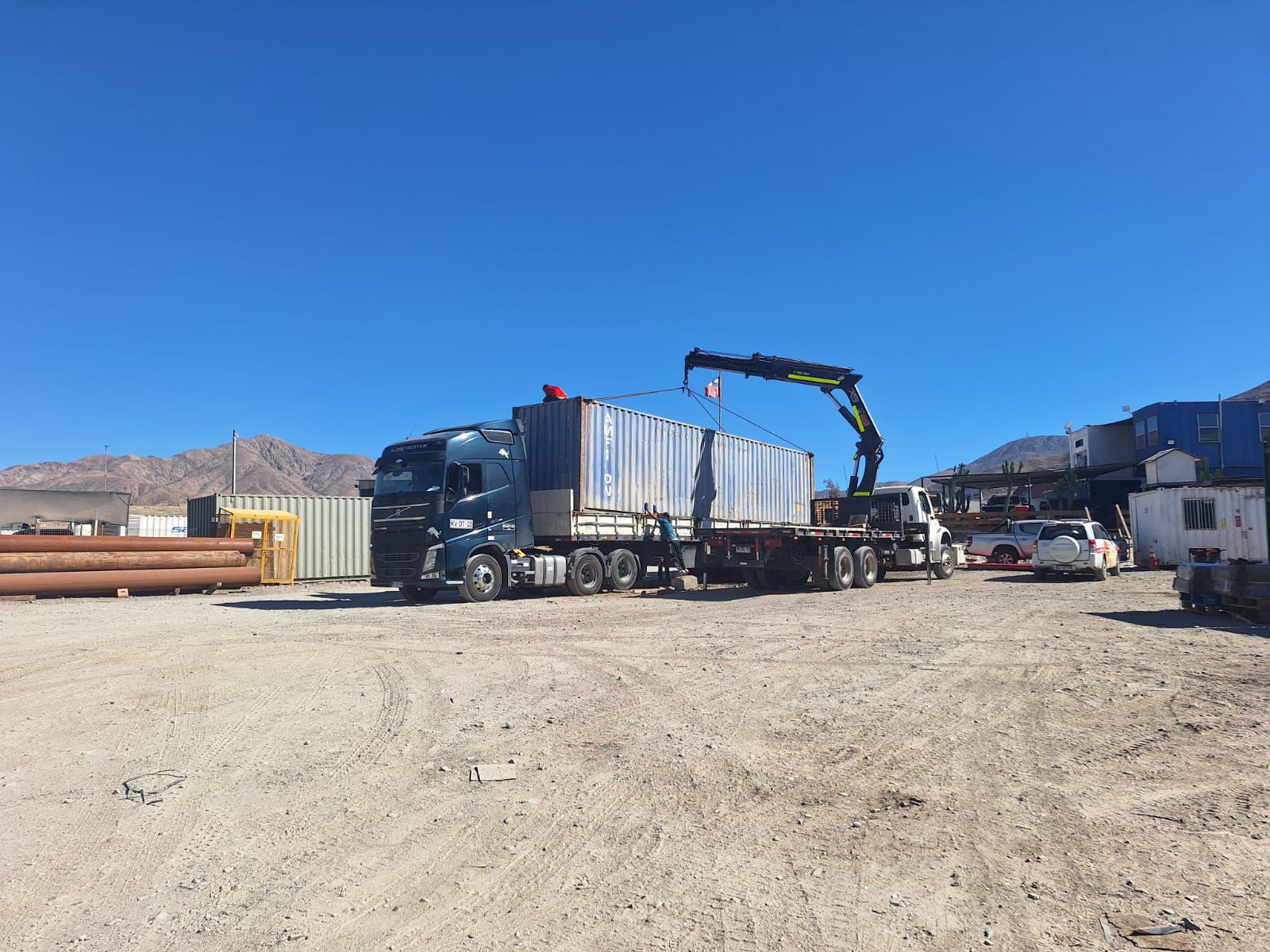 Movimiento de Camión Pluma
