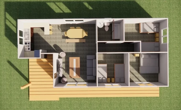 PLANTA 3D - 72M2